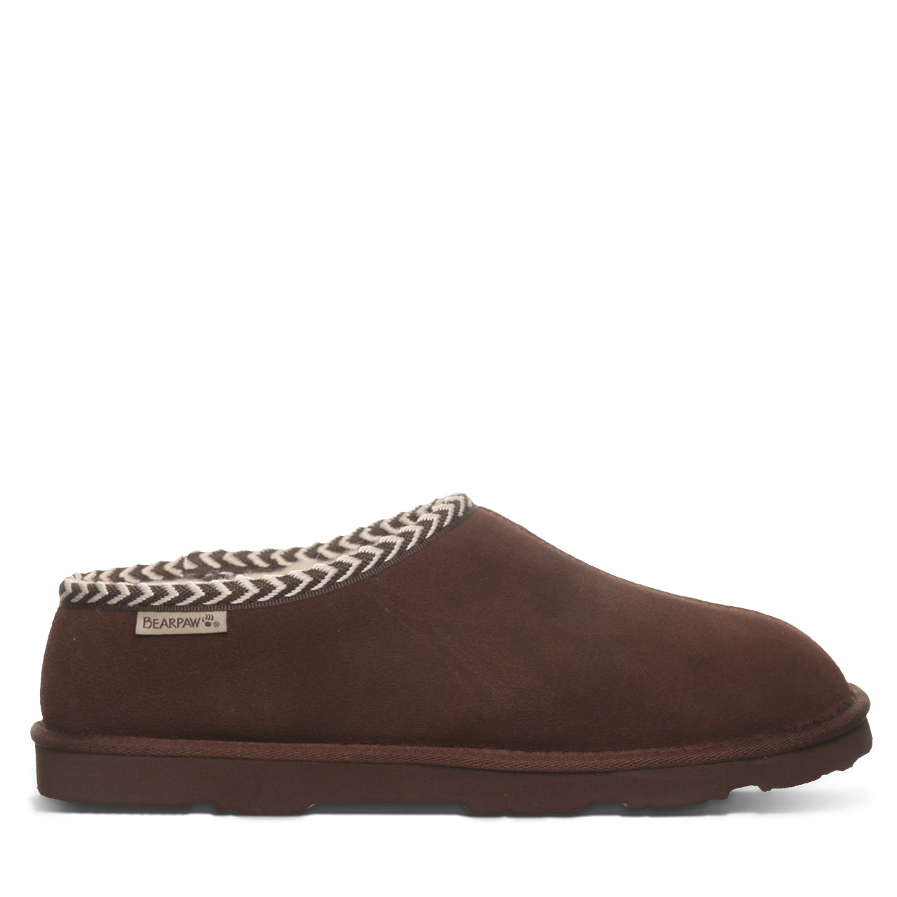 Aussie Merino Byron Suede Slippers Chocolate  Brown 8 New Aussie Merino Black Byron Suede Men main image 4
