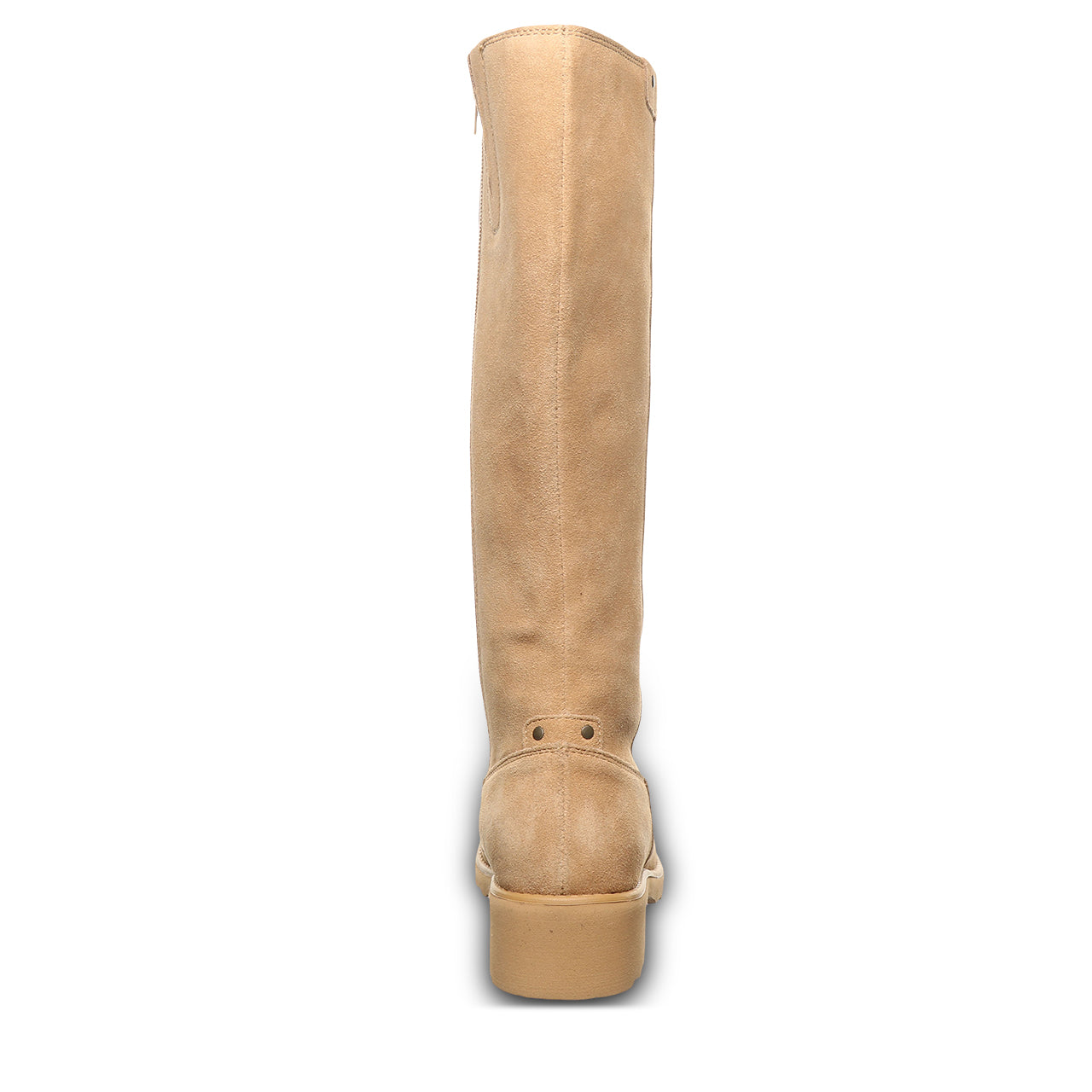 Audrina Iced Coffee Knee-High Suede Boot With Sherpa Lining