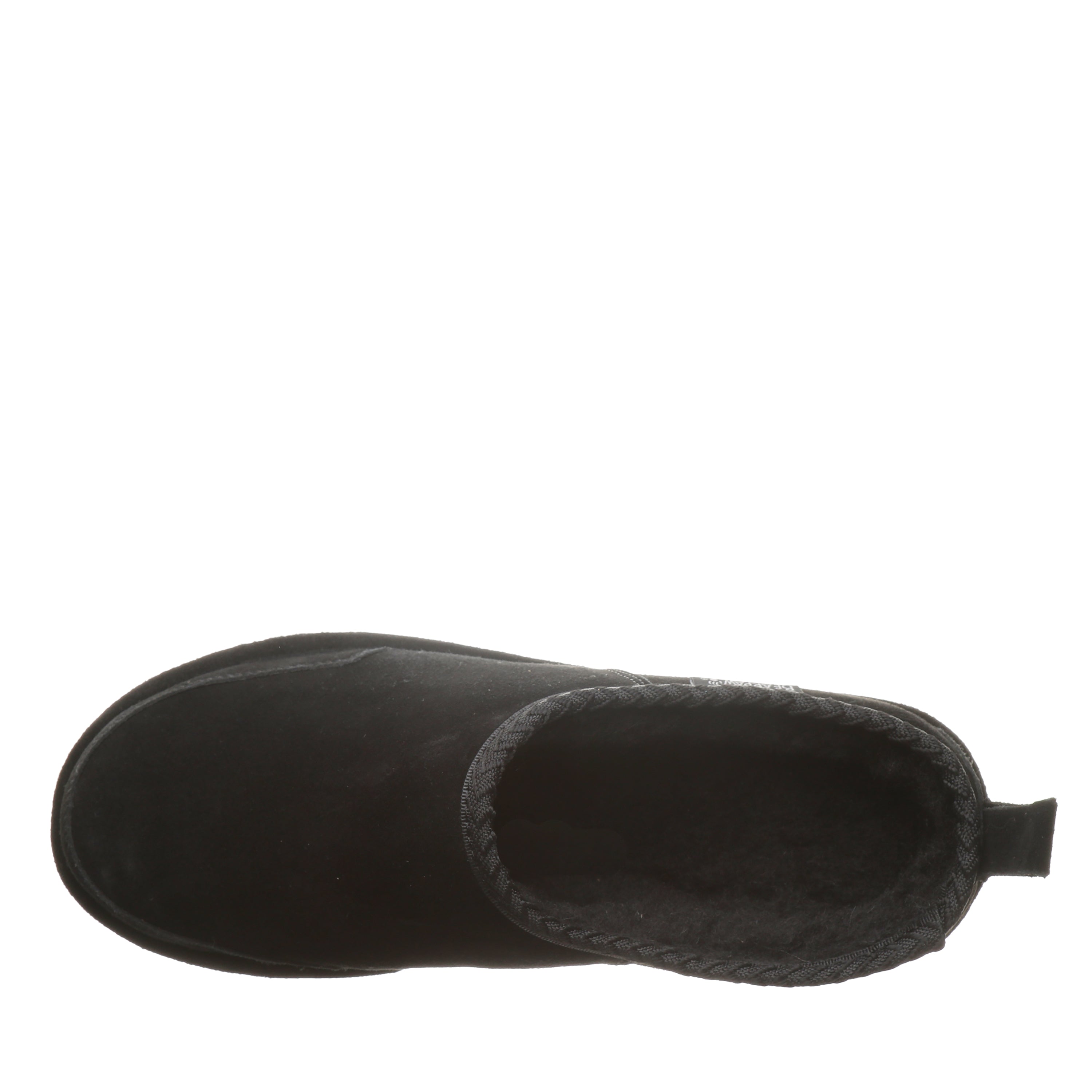 Damian Black Men's Suede Slipper With Wool Blend Lining – BEARPAW