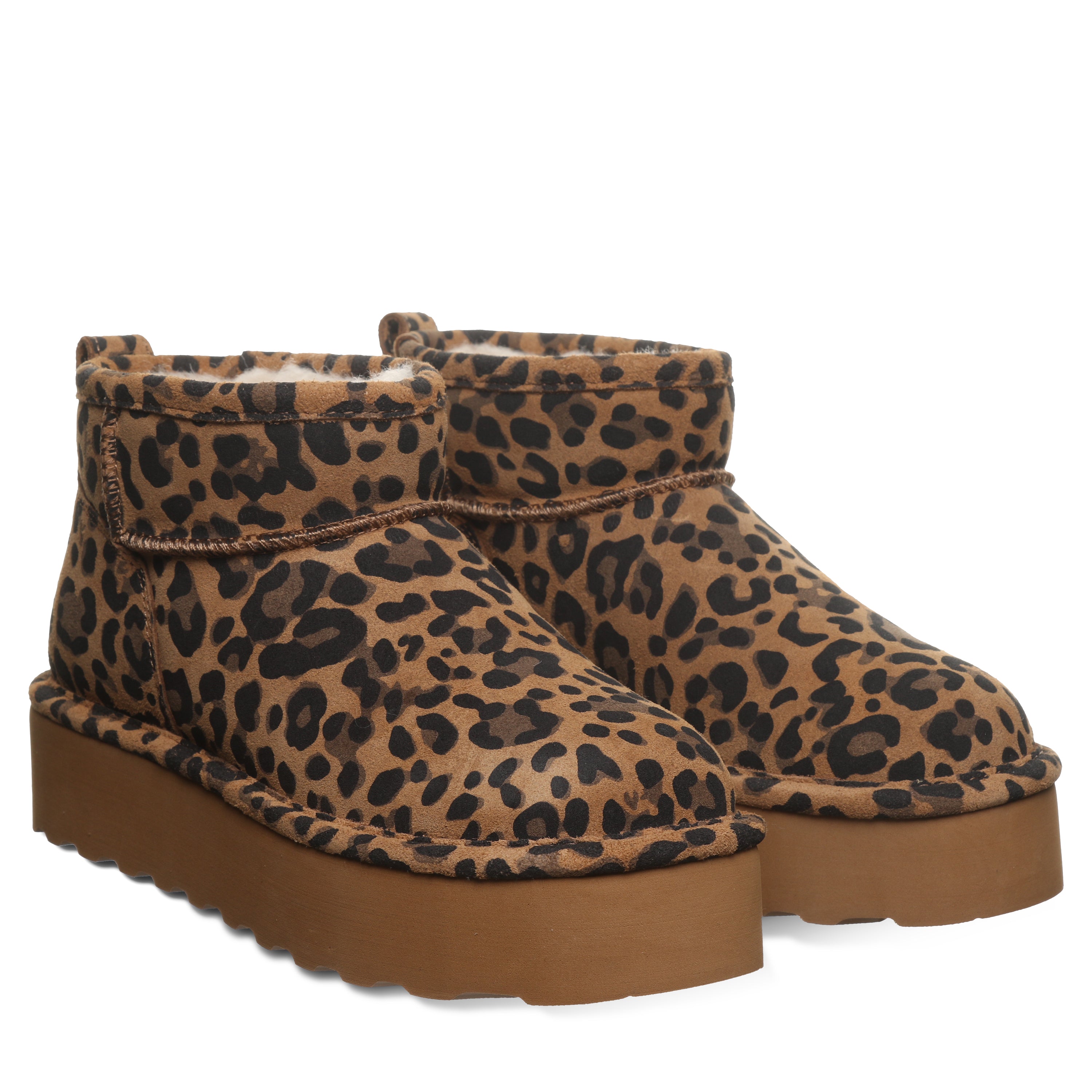 RETRO SHORTY EXOTIC TOBACCO LEOPARD – BEARPAW Shoes