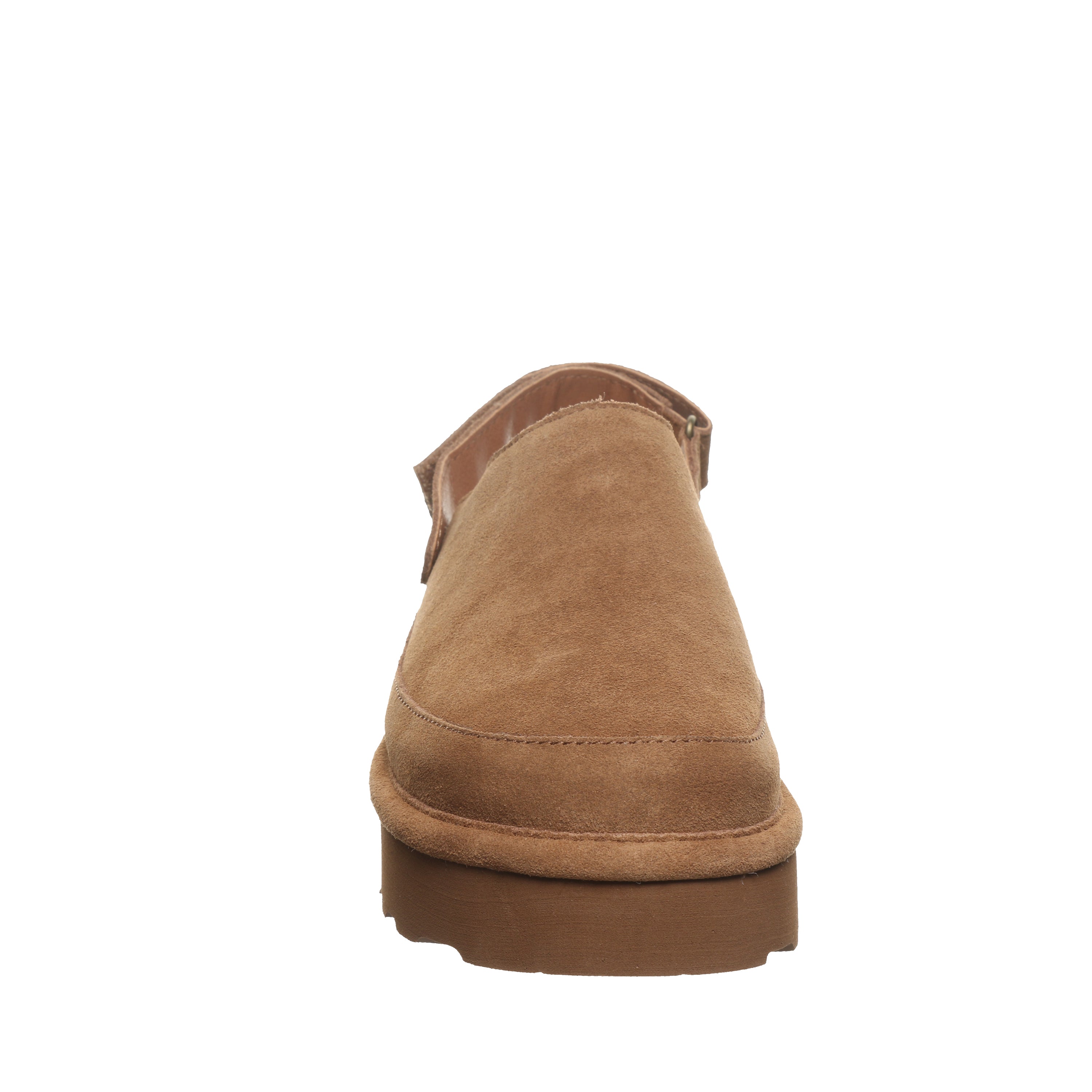 Brooke Hickory Suede Platform Clog With Adjustable Heel Strap Brooke Hickory Suede Platform Clog With Adjustable Heel Strap