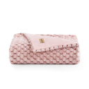 Milie Faux Fur Throw Blanket Tea Rose