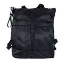 CONVERTIBLE NYLON TOTE / BACKPACK BLACK