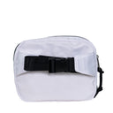 SQUARE DOUBLE ZIP WAIST BAG/SLING WHITE/BLACK