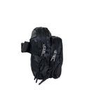 SQUARE DOUBLE ZIP WAIST BAG/SLING BLACK