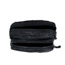 SQUARE DOUBLE ZIP WAIST BAG/SLING BLACK