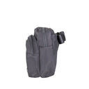 SQUARE DOUBLE ZIP WAIST BAG/SLING DARK GRAY