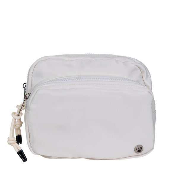 SQUARE DOUBLE ZIP WAIST BAG/SLING IVORY – BEARPAW Shoes