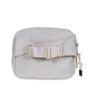 SQUARE DOUBLE ZIP WAIST BAG/SLING IVORY